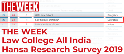 The Week Law Colleges in India Hansa Research Survey 2019.