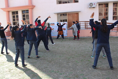 School of Applied and Life Sciences organizes an Aerobics Workout Session under ‘Fit India Movement’